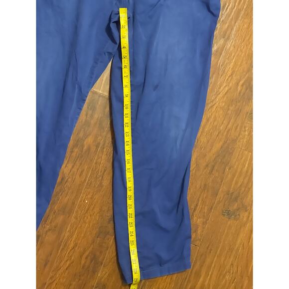 Vintage 1980s Levi's Sport Track Warm Up Windbreaker Pants Blue Size XL - Picture 5 of 7